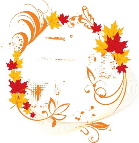 Vector Autumn Elegant Frame Free Vector Graphics All Free Web