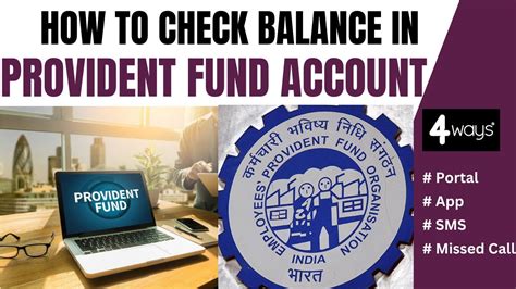How To Check Balance In Provident Fund Account My Provident Fund
