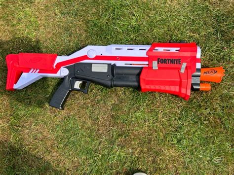 Nerf Fortnite Ts Mega Bossmerg Tactical Shotgun Pump Action Gun Blaster Picclick