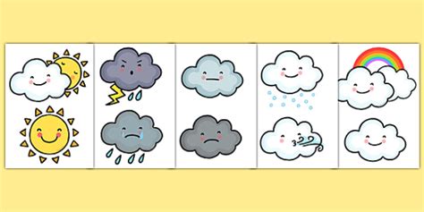 Weather Symbols Cut Outs Ks1 Weather Resources