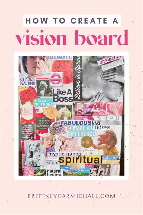 How To Create A Vision Board To Manifest Your Dreams Brittney Carmichael