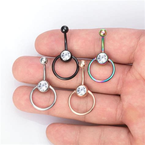 1pc4pcs 14g Captive Bead Ring Piercing Navel Retainer With Etsy