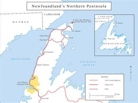 Map Of Newfoundlands Northern Peninsula Download Scientific Diagram
