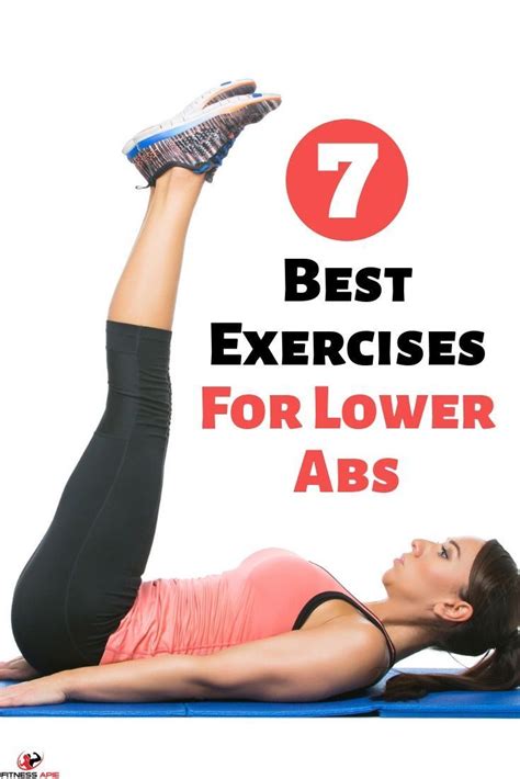 A Woman Laying On Her Stomach With The Title 7 Best Exercises For Lower