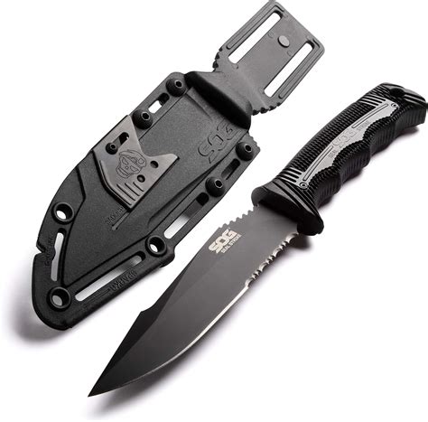Sog Seal Strike Fixed Blade Knife With Sheath Tactical And