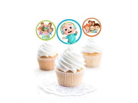 Cocomelon Cupcake Topper Instant Printable Download Etsy Singapore