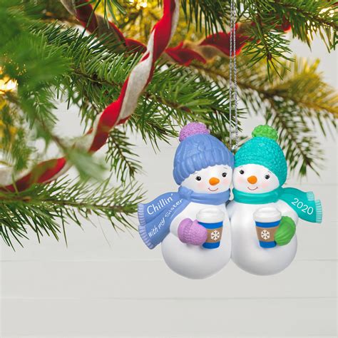 Chillin With My Sister Snowmen 2020 Ornament Occasions Hallmark