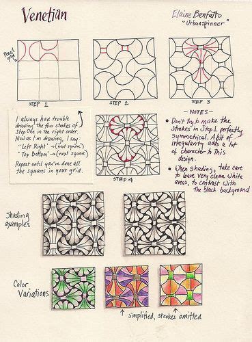 Venetian Zentangle Patterns Doodle Patterns Tangle Patterns