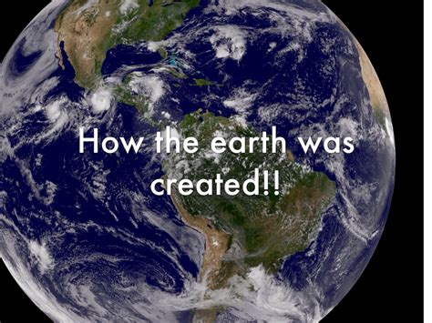 How Earth Was Created By Dorimar Garcia