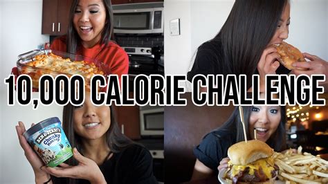 10000 Calorie Challenge Girl Vs Food Youtube