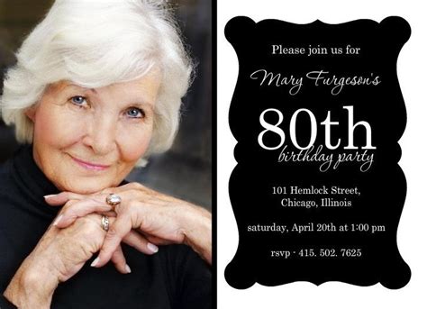 80th Birthday Invitations Free Invitation Design Blog