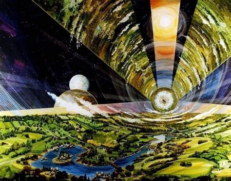 Space Colonies As Imagined By Nasa In The 1970sand Today