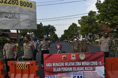 Antisipasi Lonjakan Covid 19 Polresta Cirebon Gelar Penyekatan Di