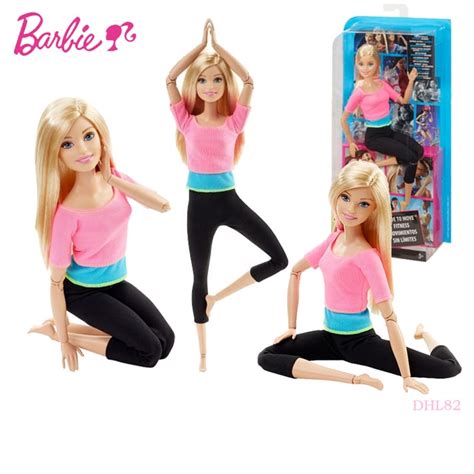 Original Barbie Gymnastics Yoga Sports Doll Barbie All Joints Move Doll
