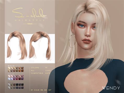 Medium Length Straight Hair Wendy By S Club At Tsr Sims 4 Updates