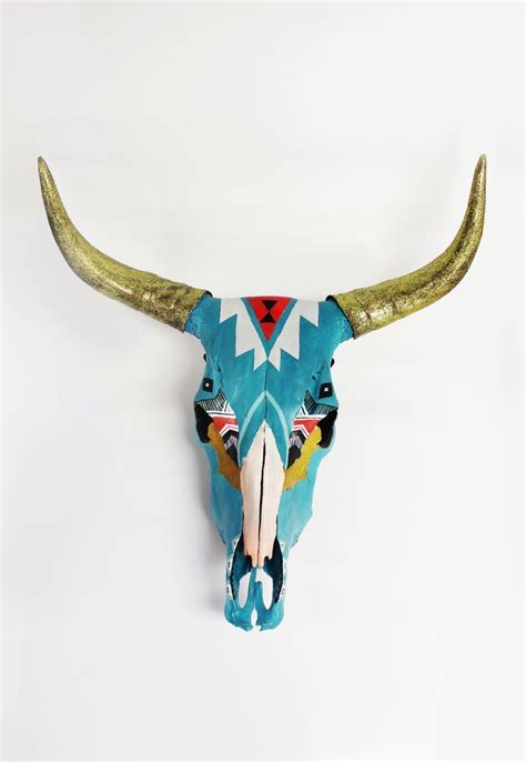 Chelsea Pyeatts Painted Cow Skull Very Cool Deer Skull Art Cow