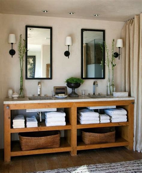 Les conseils des experts dans l'intérieur. Idée décoration Salle de bain - salle de bain rustique ...