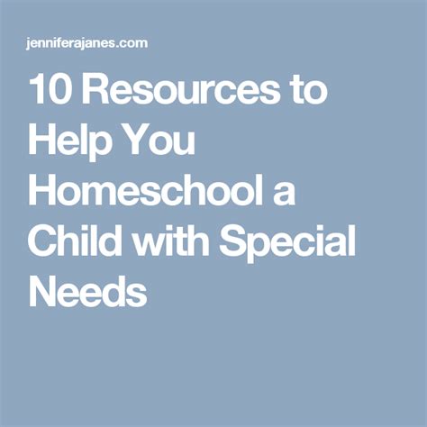 10 Resources To Help You Homeschool A Child With Special Needs
