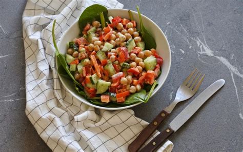 Salade Met Kikkererwten Puur Suzanne Vega Vegan Recepten