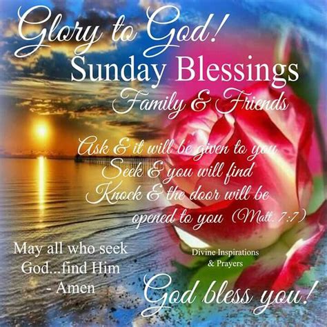 Glory To God Sunday Blessings Pictures Photos And Images For