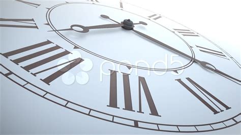 Close Up Shot Of A Classical Clock Stock Footage Youtube