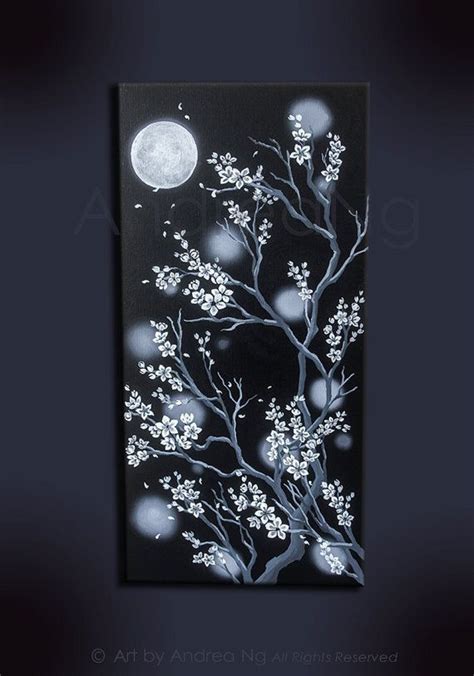 Nature 0509 Black Canvas Paintings Acrylic Painting Canvas Painting