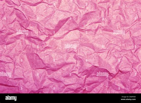Pink Crumpled Paper Background Stock Photo Alamy