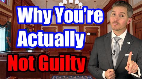 You Re Supposed To Plead NOT GUILTY Even If You Did It YouTube