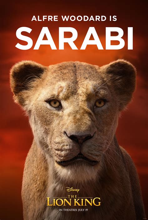 the lion king film 2019 new character posters