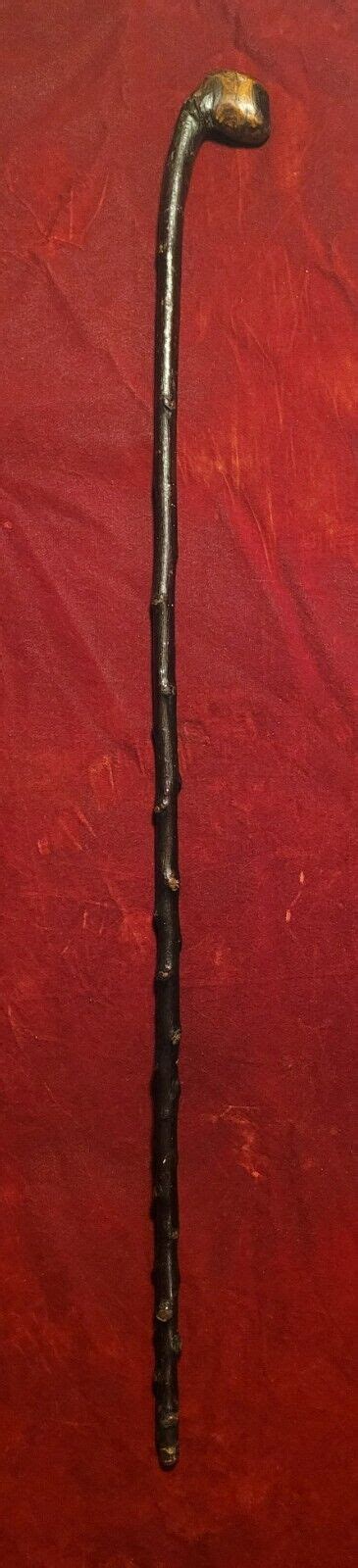 A Special 19th Century Irish Blackthorn Shillelagh With Original Tip