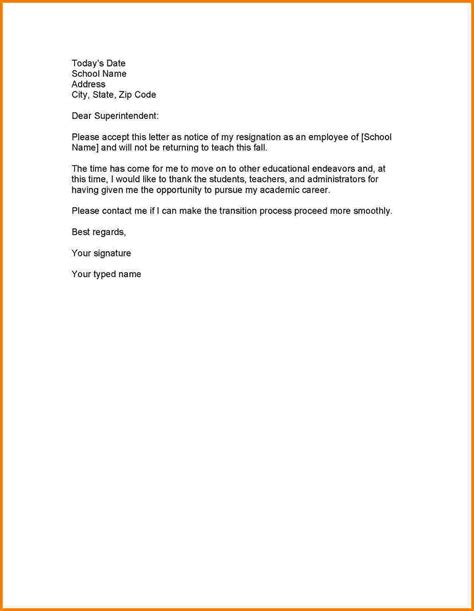 Format Letter Of Resignation As Employee New Resignation Letter Samples