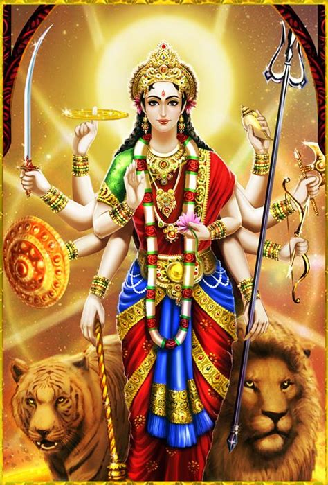 Shiva Art — Durga Devi ॐ Durga Kali Goddess Shiva Art