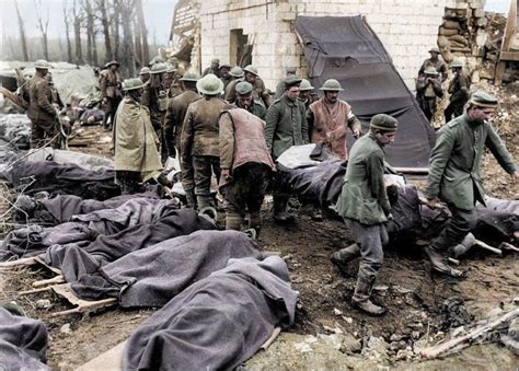 Recently Colourised Pictures Portray The Horrors Of The Battle Of The Somme As Soldiers Are