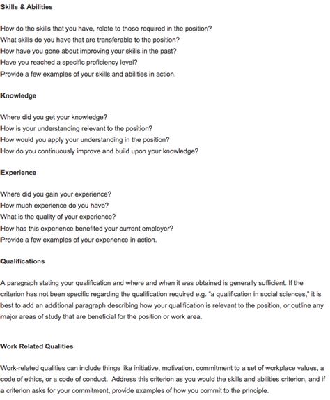 The first thing you need to do is find out what the selection criteria are. Cover Letter Addressing Selection Criteria Template ...