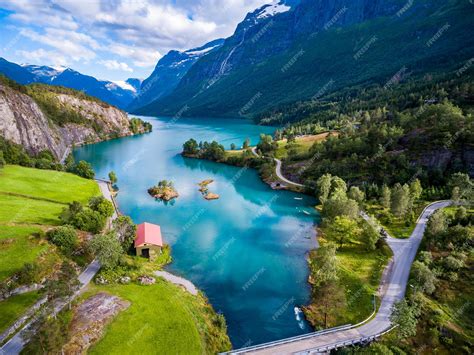 Premium Photo Beautiful Nature Norway Natural Landscape Aerial