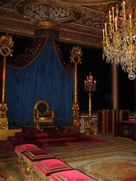 The palace of versailles is an extremely gorgeous and historic castle! Palace Fontainebleau throne room | Historical Interiors ...