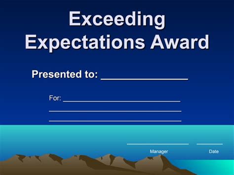 Exceed Expectationsblue