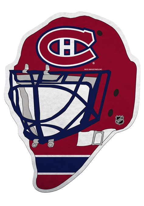Montreal Canadiens Nhl Die Cut Goalie Mask Pennant