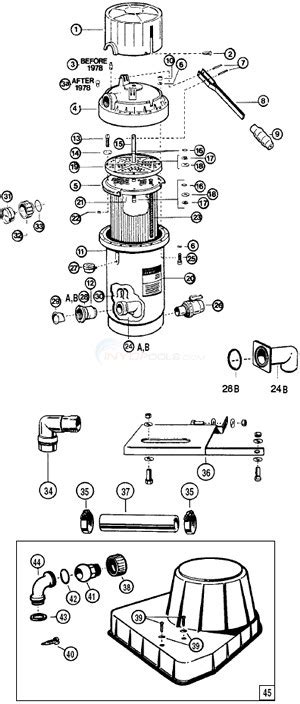 Hayward Perflex De Filters Ec 65 Ec 65a Ec 75 And Ec 75a Parts