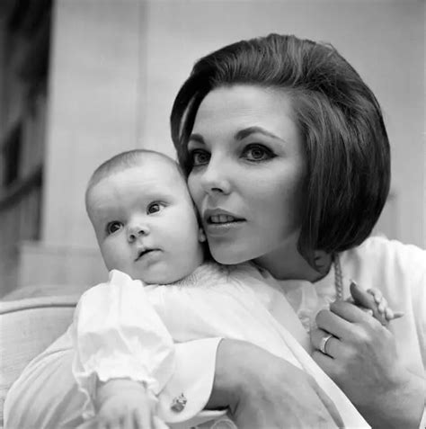 Joan Collins With Her Four Month Old Daughter Tara Newley 1964 Old