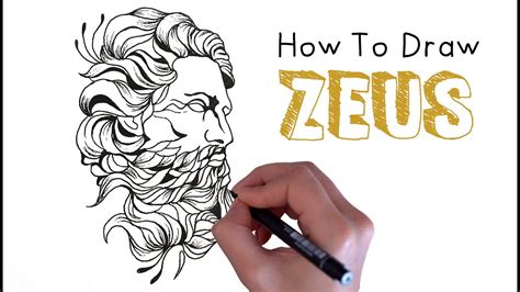 How To Draw Zeus Step By Step Sculpture Style Youtube