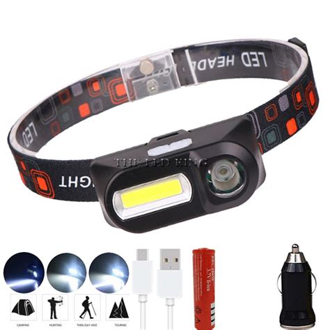 Power Garden And Hand Tools Led Head Torch Waterproof Zoomable Headtorch