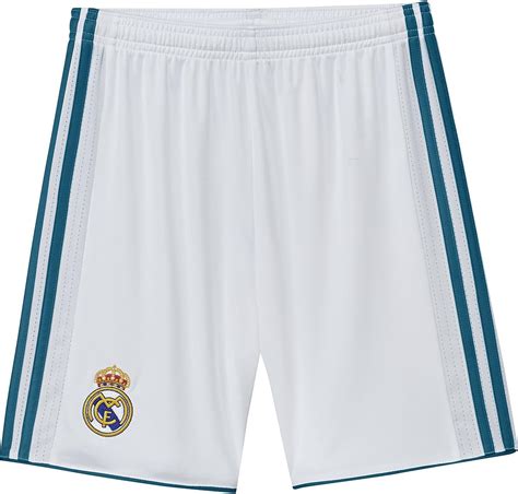 Adidas Real Madrid Cf Home Youth Shorts White Xs