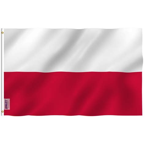 Anleyfly Breeze 3x5 Feet Poland Flag Republic Of Poland Flags Polyester