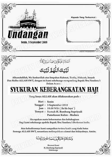 Undangan Haji Word PAKET UMROH MURAH
