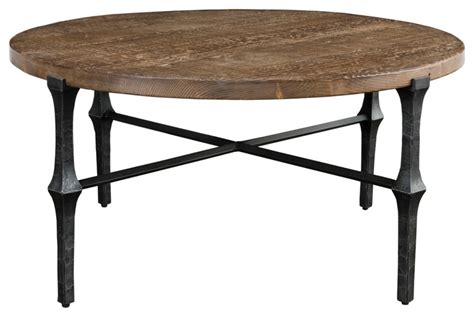 Modern Farmhouse Round Table Industrial Coffee Tables By Design