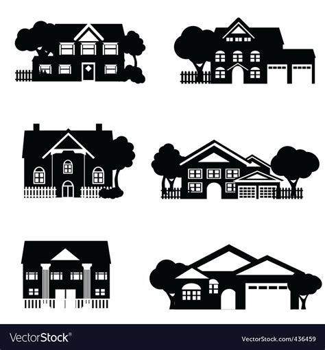 Houses Royalty Free Vector Image Vectorstock