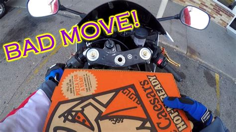 Motorcycle Pizza Delivery ThatBikerDude YouTube