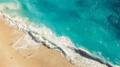 azure beach aerial view backiee