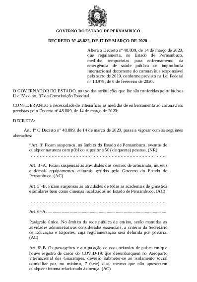 Covid 19 Governo De Pernambuco Emite Novo Decreto Metropolitana Fm